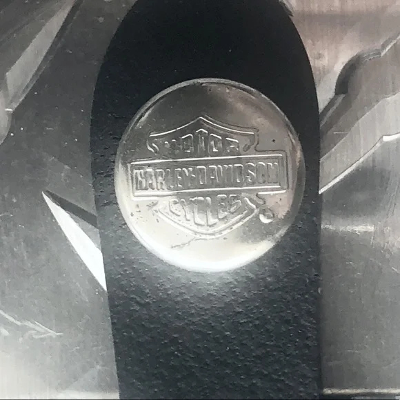 Vintage Harley Davidson Collectible Recycled Tailpipe Chrome Metal Hand Crafted